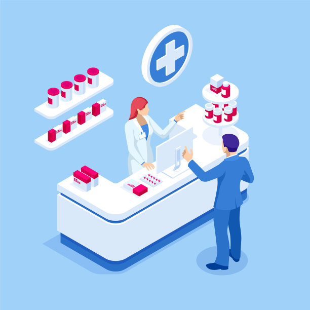 等距药店和医生药剂师和图片下载