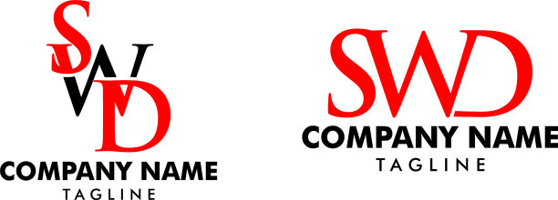 设置首字母SWD标志模板设计图片下载