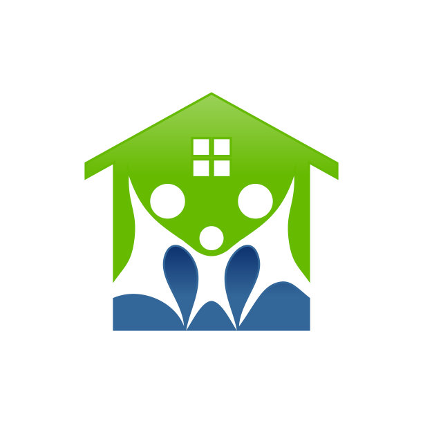 幸福家庭家居标志设计图片下载