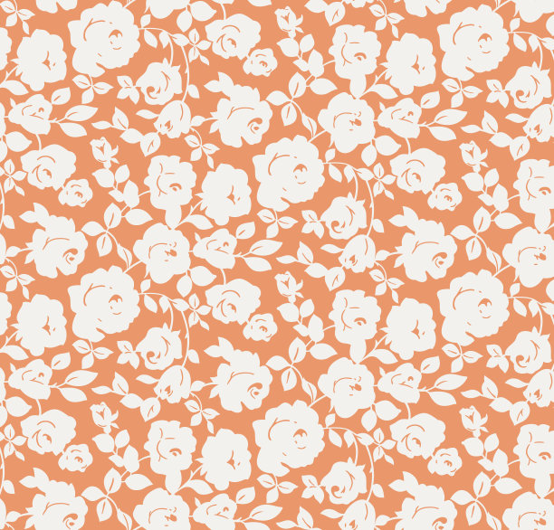 无缝花卉图案，印花。图片下载