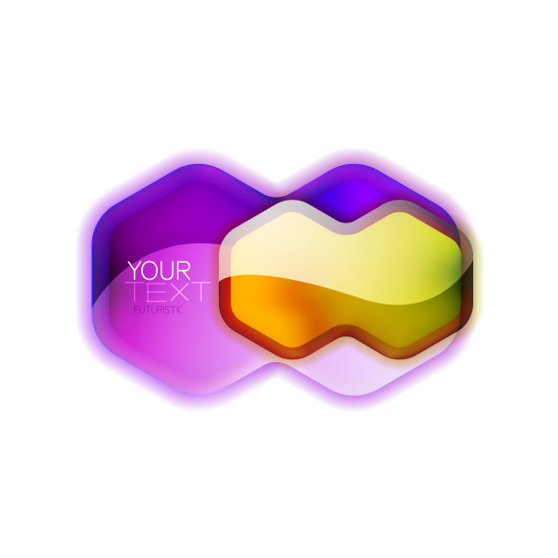 玻璃光泽几何网框为您的文本或图片下载