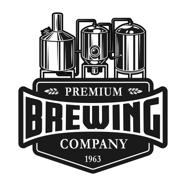 年份啤酒生产标签模板图片下载