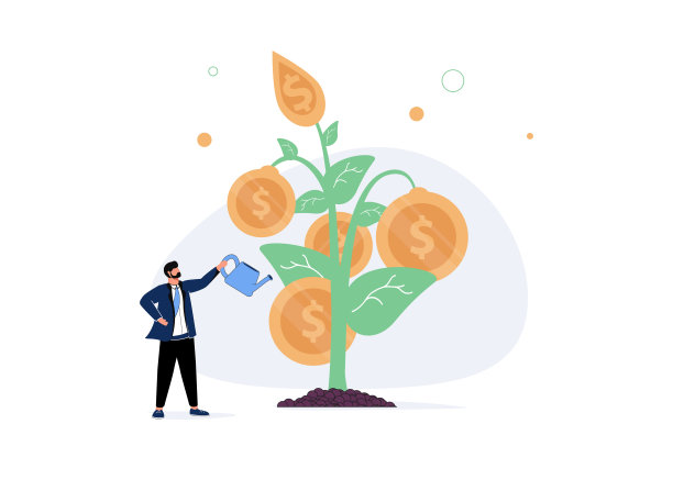 理财或投资增长，增加盈利和资本收益，成功的理财理念，投资者图片下载