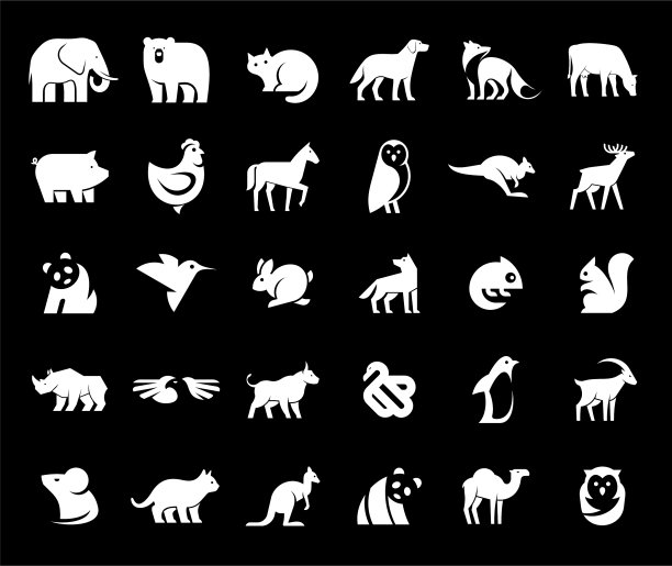 动物标志集合图片下载