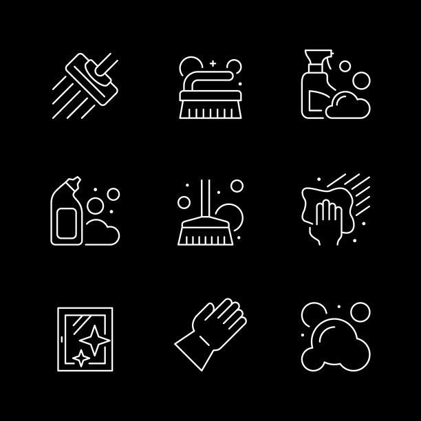 设置清洗线条图标图片下载