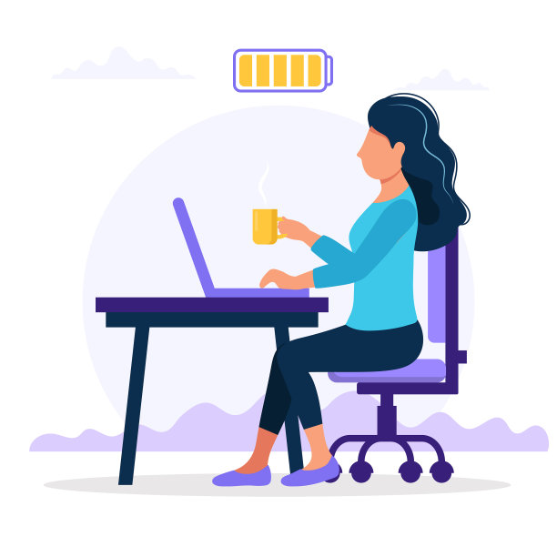 办公室工作理念与快乐女性图片下载