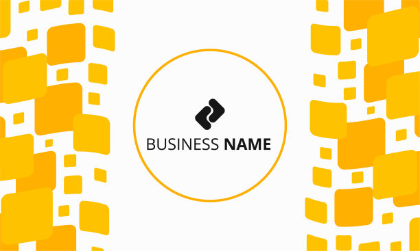 现代黄色几何商业背景与方形图案图片下载