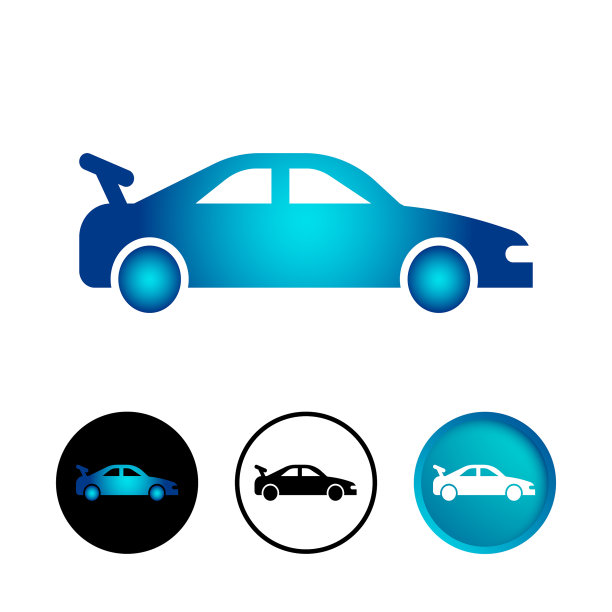 抽象跑车图标集图片下载