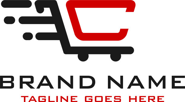 购物篮标志首字母c图片下载