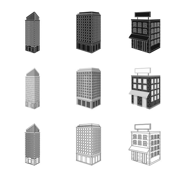 设计建筑及建筑标志图片下载