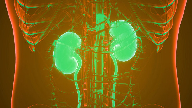 人体泌尿系统、肾脏解剖学图片下载