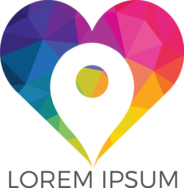 爱点定位标志标志设计图片下载