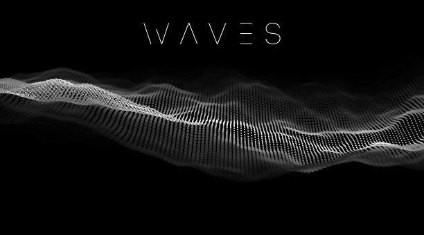 数据技术抽象未来主义插图。声波与音乐波3D渲染。大数据可视化图片下载