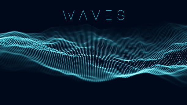 波的背景音乐。矢量声波抽象背景。大数据可视化图片下载