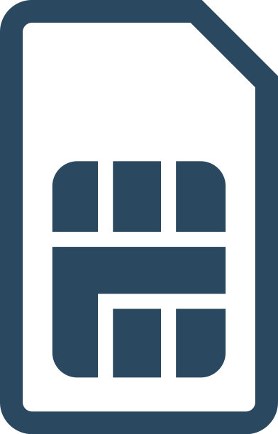 孤立的sim卡设计图片下载