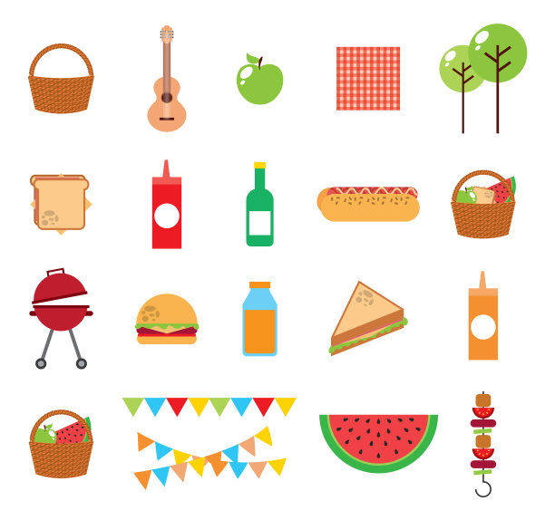 野餐日套餐图标图片下载
