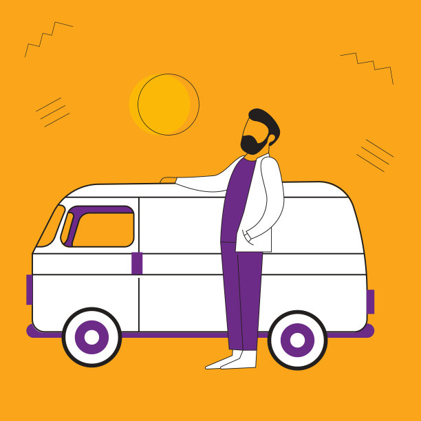 一个人在汽车附近图片下载