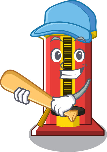 打棒球锤的卡通人物图片下载