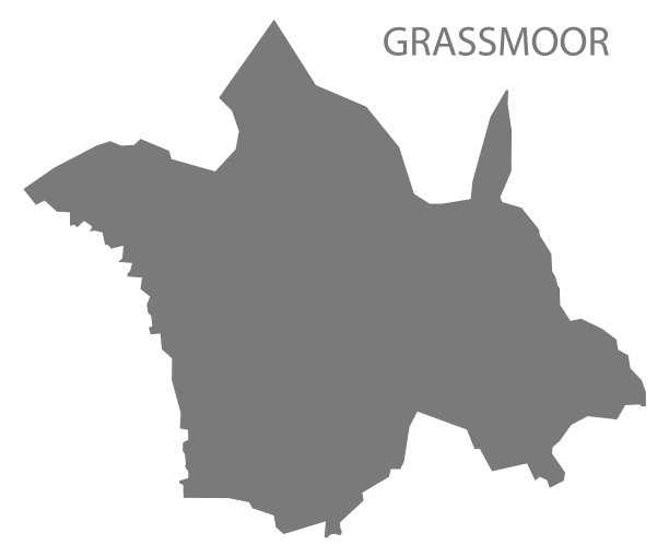 德比郡东北部的草地灰色区地图图片下载