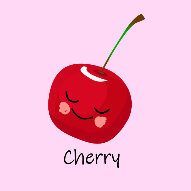 可爱的收集五个卡通水果图片下载