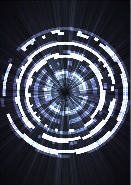 圆圈数字像素抽象背景图片下载