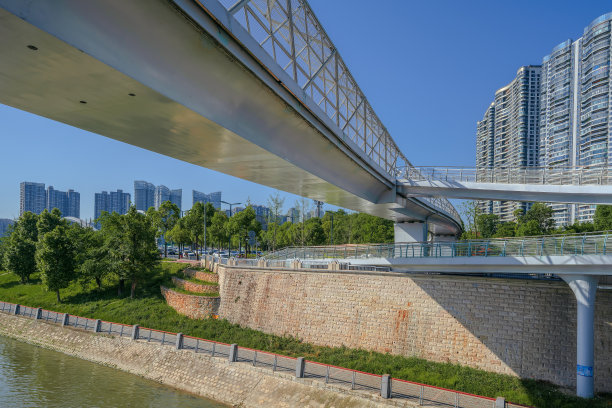 成都五斗子桥，阳光明媚的一天图片下载