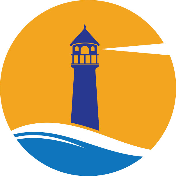 灯塔标志模板图片下载