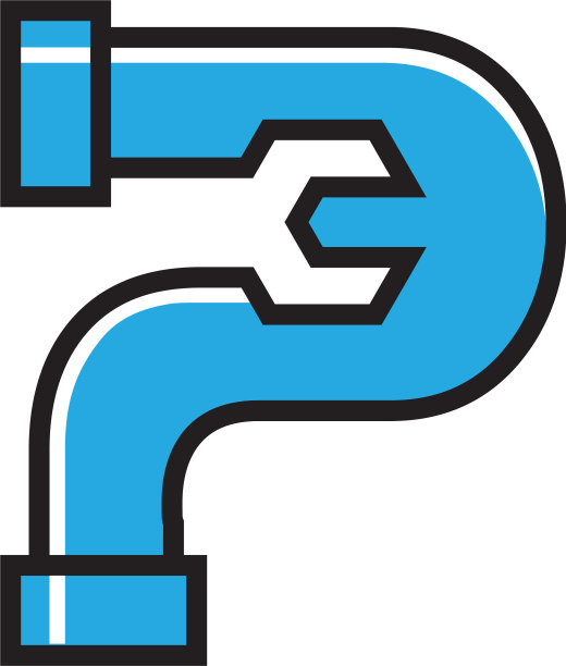 首字母p为管道服务标志图标图片下载