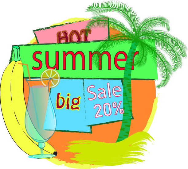 夏季大甩卖横幅图片下载