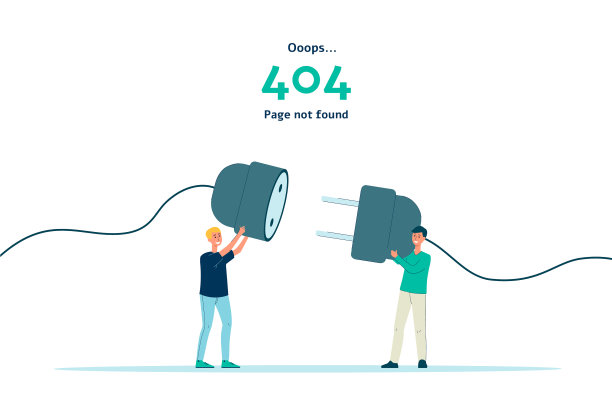 404错误-页面未找到孤立的横幅用户图片下载