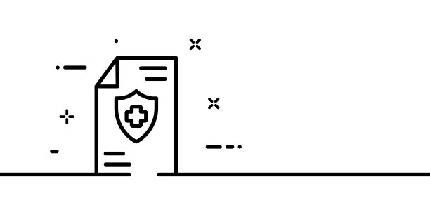 医疗证书行图标。上面有个加号。医学书,处方。卫生保健的概念。一行的风格。矢量线图标的业务和广告图片下载
