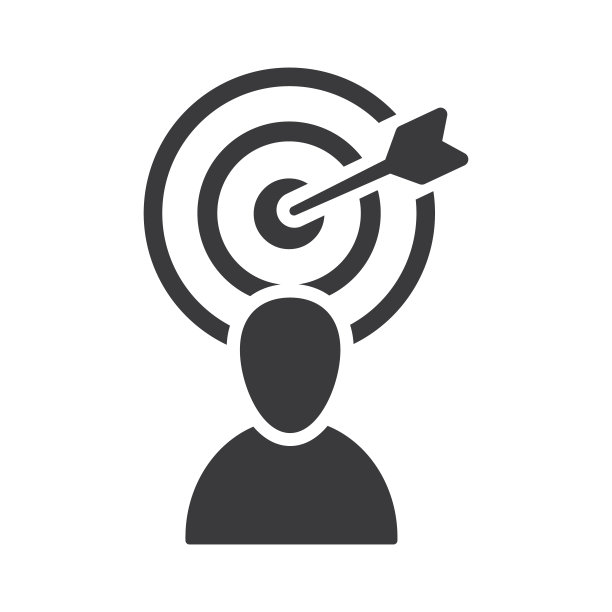 正中目标，一名男子站在箭靶前。图片下载