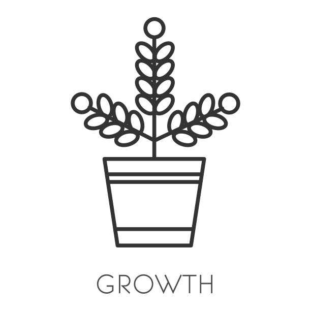 资金增长孤立图标收入或利润图片下载