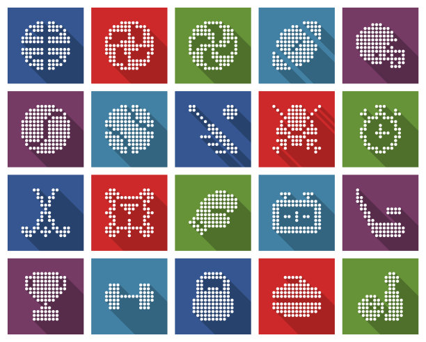 收集广场点图标运动图片下载