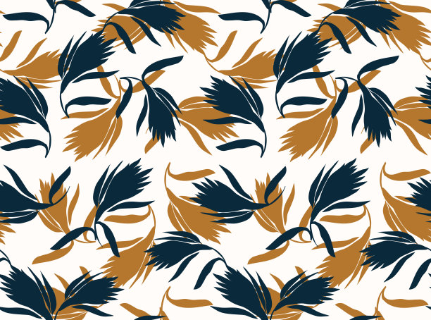 无缝花卉图案，印花。图片下载