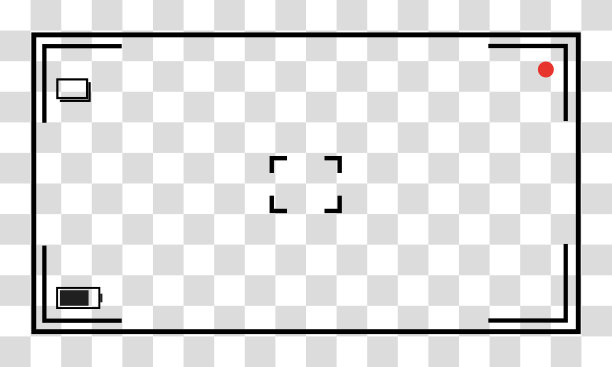 摄像机取景器。录制视图框，电影录制观看屏幕和单反相机取景器。视频拍摄屏幕，拍摄相机录制显示隔离矢量素材图片下载