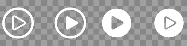 播放和暂停按钮-矢量图标插图设计。视频音频播放器。播放器按钮设置图标符号-向量。图片下载