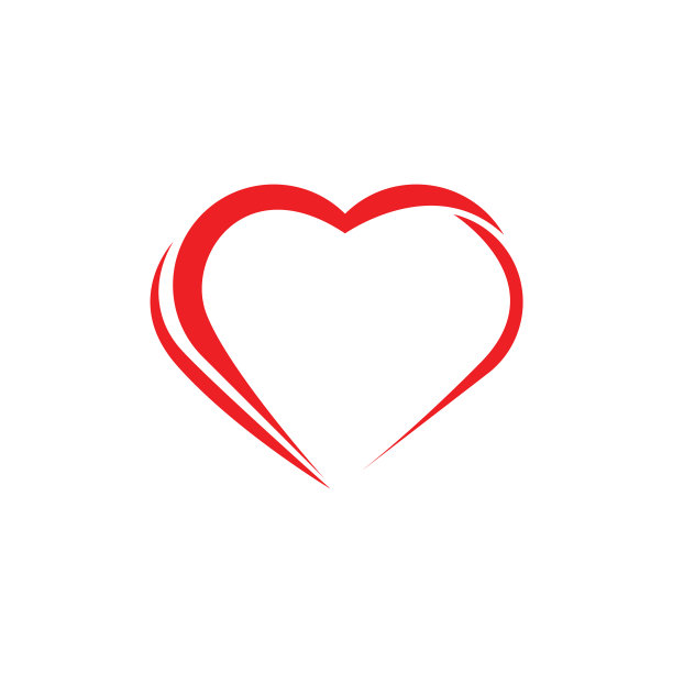 爱的标志类型徽章孤立的天插图图片下载