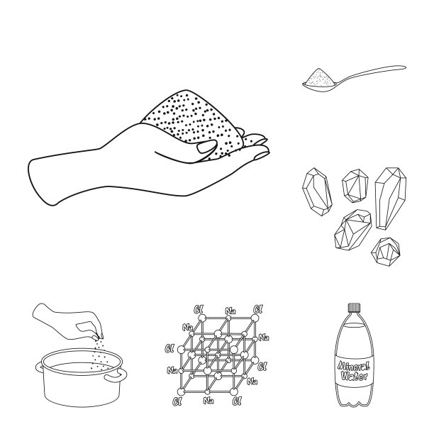 分离物钠和矿物符号图片下载