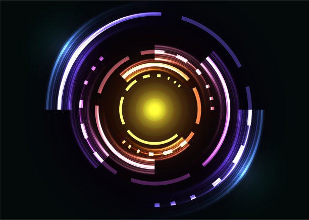 圆圈数字像素抽象背景图片下载