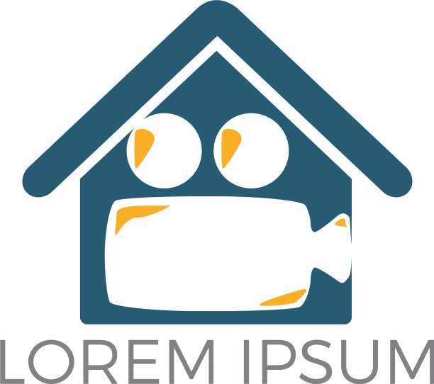 影视工作室的抽象标志设计图片下载