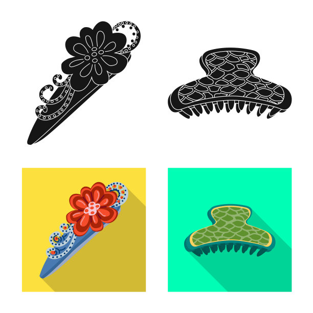 孤立对象美与时尚符号集图片下载