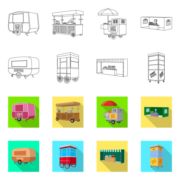 设计营销及帐篷标志套图片下载