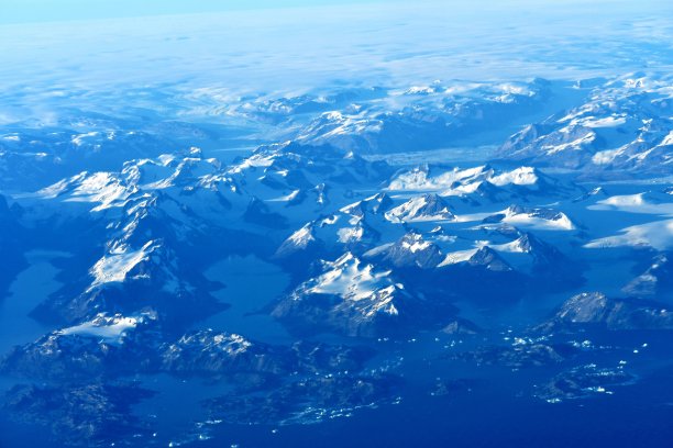 格陵兰岛上空飞行图片下载