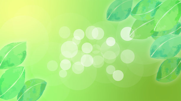 叶子和浅绿色的抽象背景图片下载