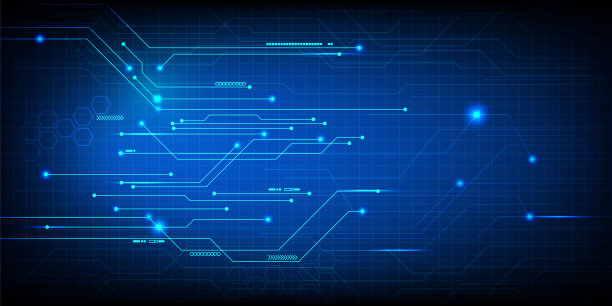 技术抽象背景与连接概念。图片下载