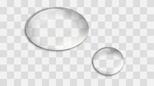 水滴。3 d。模拟真实的水滴。透明背景上的液体。矢量图图片下载