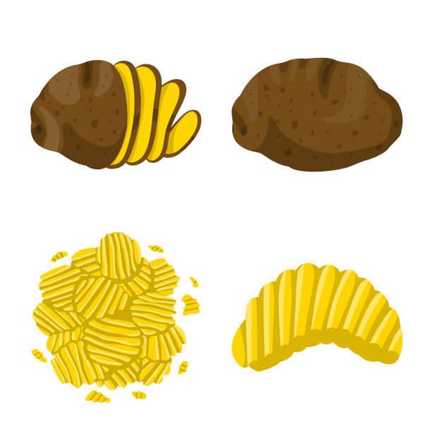 设计芯片和脆的图标集合图片下载