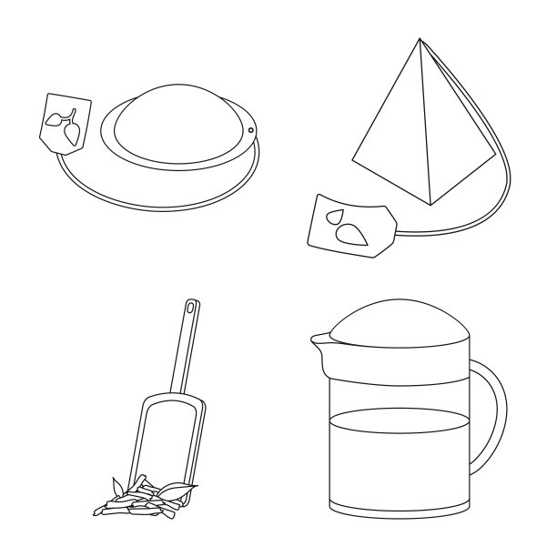 设计食品和自然图标集图片下载