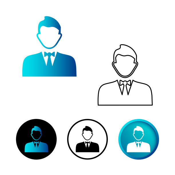 抽象领袖图标插图图片下载